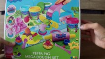 Peppa Pig Mega Dough Fun Factory Set Play Doh Shape Fruits  Vegetables  cupcakes
