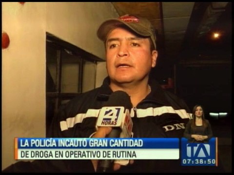 Policía incautó droga tras operativo en Cuenca