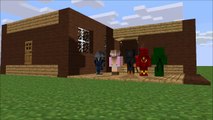 Minecraft: Standing up school #3 PopularMMOS, The Mnevengers, Little Kelly, Donut The Dog, Animation