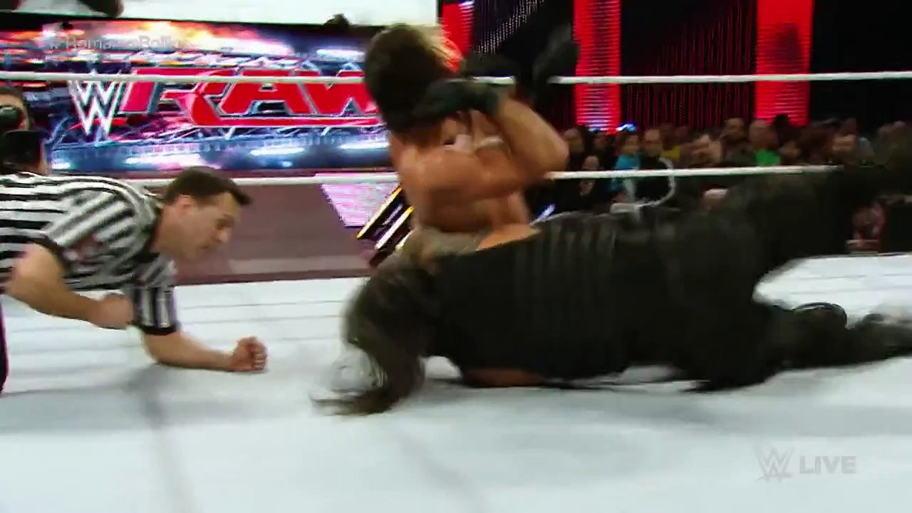 Roman Reigns vs. Seth Rollins- Raw, March 2, 2015