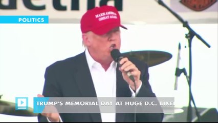 Trump's Memorial Day at Huge D.C. Biker Rally