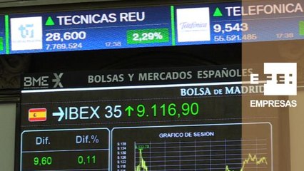 El Ibex 35 mantiene los 9.100 puntos al subir el 0,11%