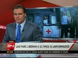 Colombia celebra el retorno de diez rehenes de la FARC - 24 HORAS TVN 2012