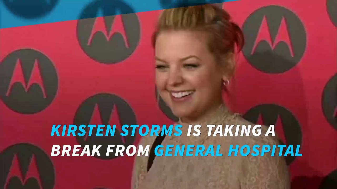 Kirsten Storms temporarily leaves General Hospital due to 'skin issues'