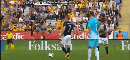 Sebastian Larsson   Free Kick chance  - Sweden 0-0 Slovenia - 30-05-2016
