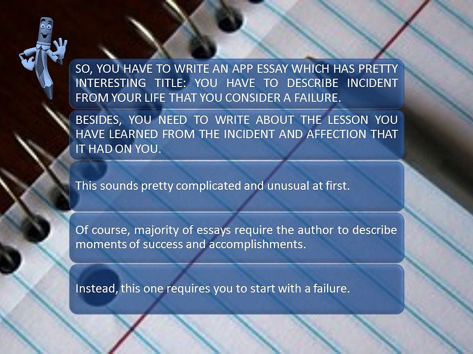 Personal Failure Common App Essay