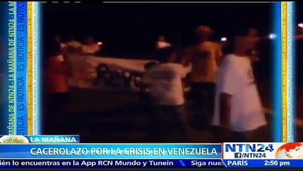 Venezolanos cacerolearon en rechazo al desabastecimiento de comida y medicinas