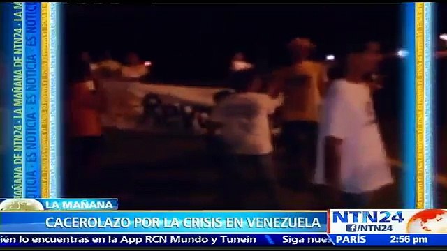Venezolanos cacerolearon en rechazo al desabastecimiento de comida y medicinas