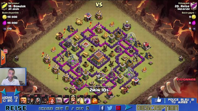 [GUIDE TUTO] Valkyrie Golem Cochon HDV 8 HDV 9 - GOVAHO FR - Clash of Clans