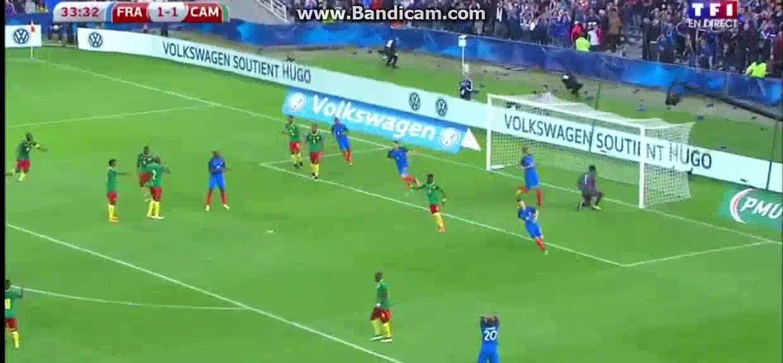 Oliver Giroud  super Goal - France 2-1 Cameroon - 30-05-2016