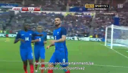 2-1 Olivier Giroud Goal HD France 2-1 Cameroon Friendly