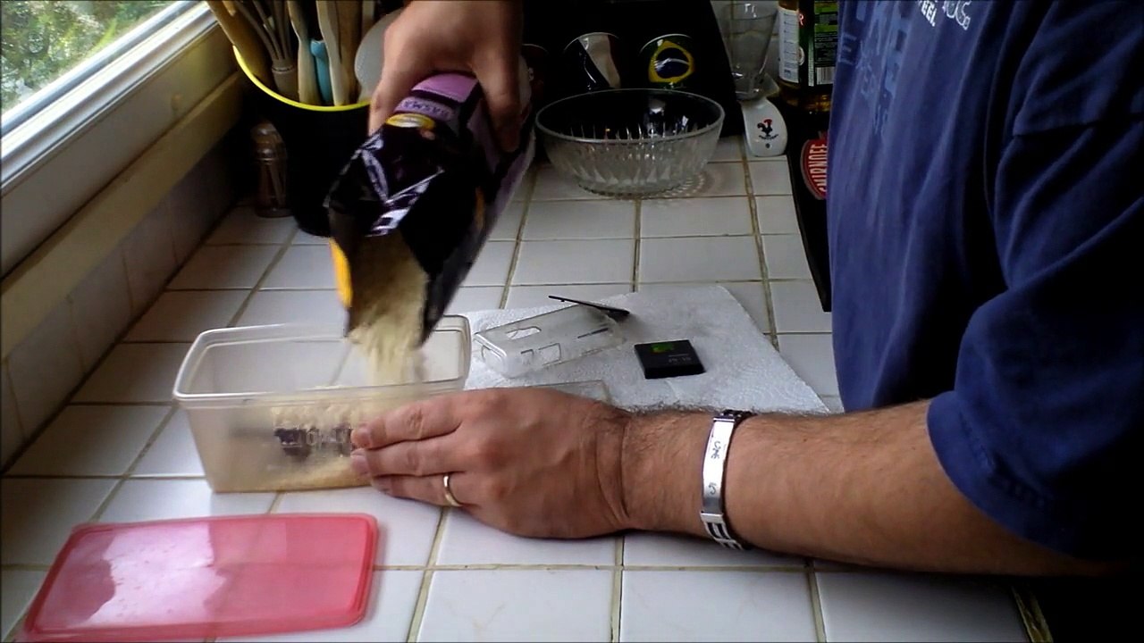 Recouperação de celular molhado