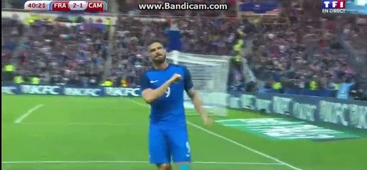 Paul Pogba Super SKILLS and pass to Oliver Giroud  - France 2-1 Cameroon - 30-05-2016