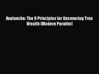 EBOOKONLINEAvalanche: The 9 Principles for Uncovering True Wealth (Modern Parable)FREEBOOOKONLINE