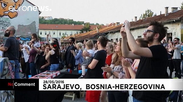 'You'll always be my hero' - giant Bosnian tribute to Bowie