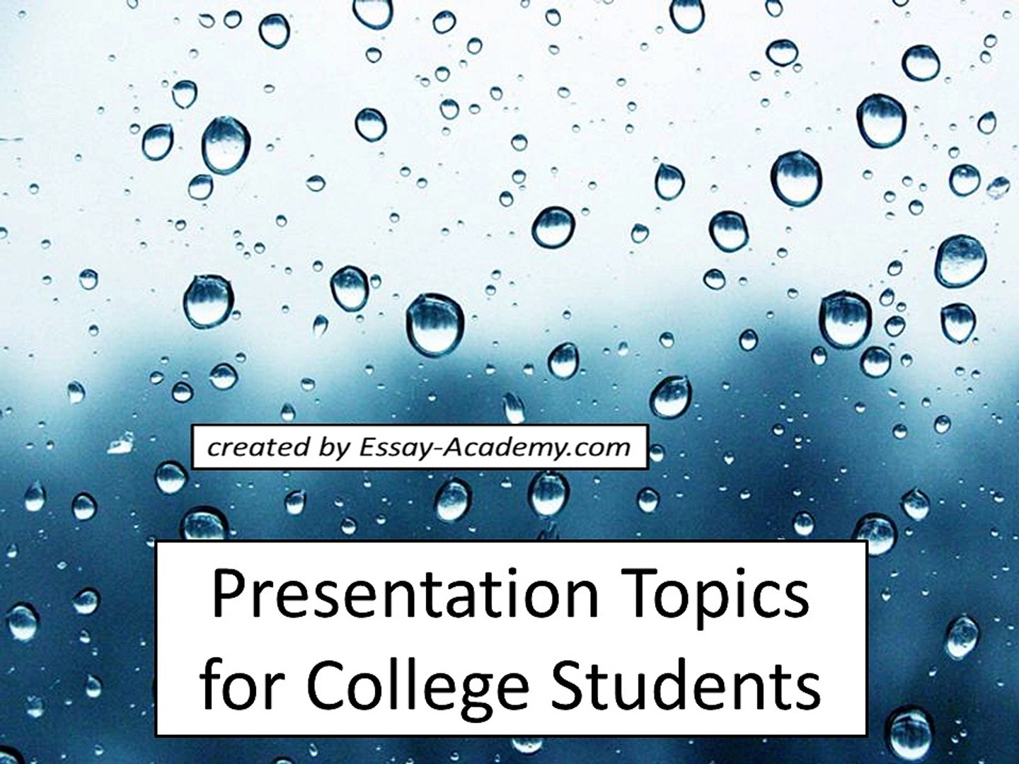 ⁣Presentation Topics for College Students