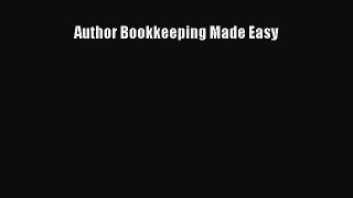 For you Author Bookkeeping Made Easy