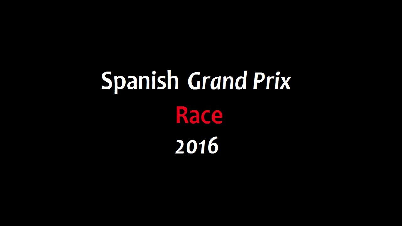 F1 (2016) Spanish GP - Race