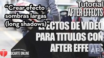 Crear efecto sombras largas (long shadows) en títulos – Tutorial After Effects