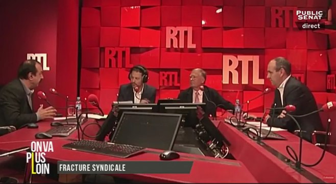 On va plus loin : Fracture syndicale / Un long processus judiciare / Phillippe Moati est l'invité du Grand Entretien (30/05/2016)