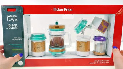 COOKIE MONSTER ☕ Prueba el Café por Primera Vez Juguete Fisher Price Barista de Café