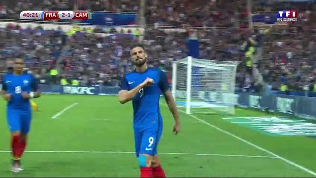 Olivier Giroud Goal HD - France 2-1 Cameroon - 30-05-2016 Friendly Match