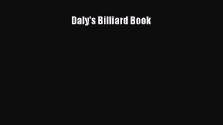 READ book Daly's Billiard Book# Full E-Book