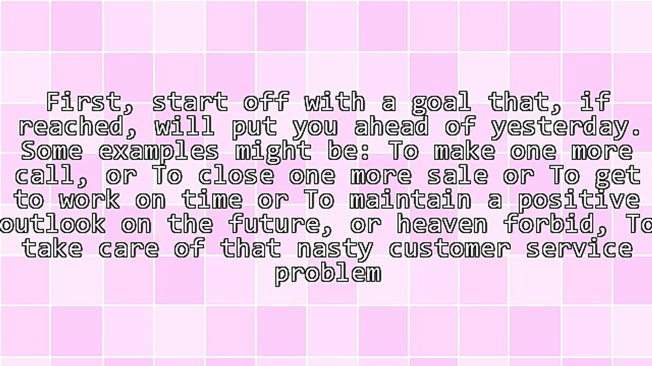 Take Care of Today - The Most Important Thing You Can Do