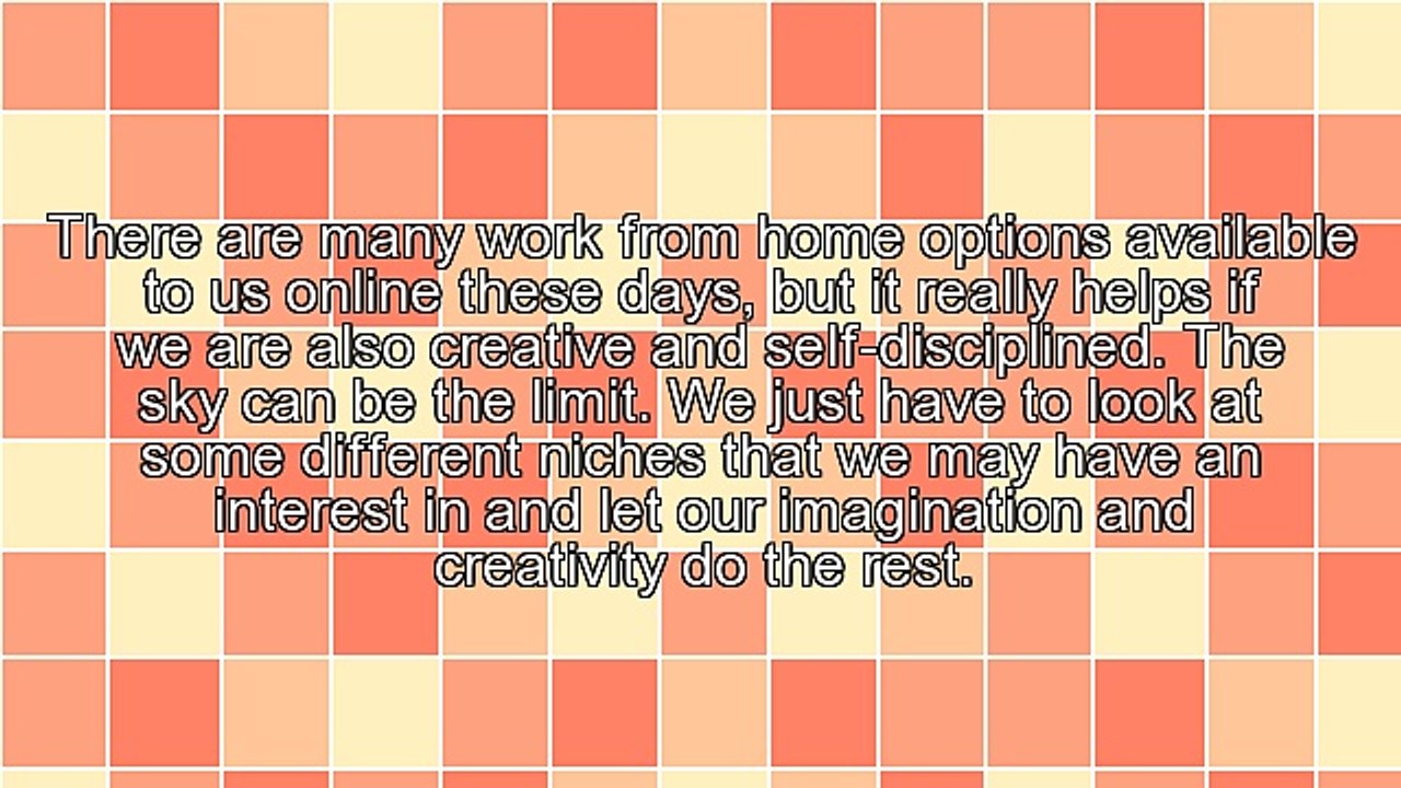 Two Work at Home Options You Might Consider