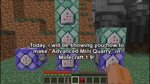 Minecraft 1.9 Redstone Tutorial : Mini Advance Quarry in Minecraft