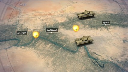 خريطة المعارك والتشكيلات العسكرية في محيط الفلوجة