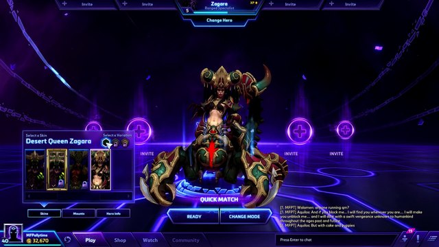 ♥ Heroes of the Storm (Gameplay) - Zagara, Best Maws NA (HoTs Quick Match)