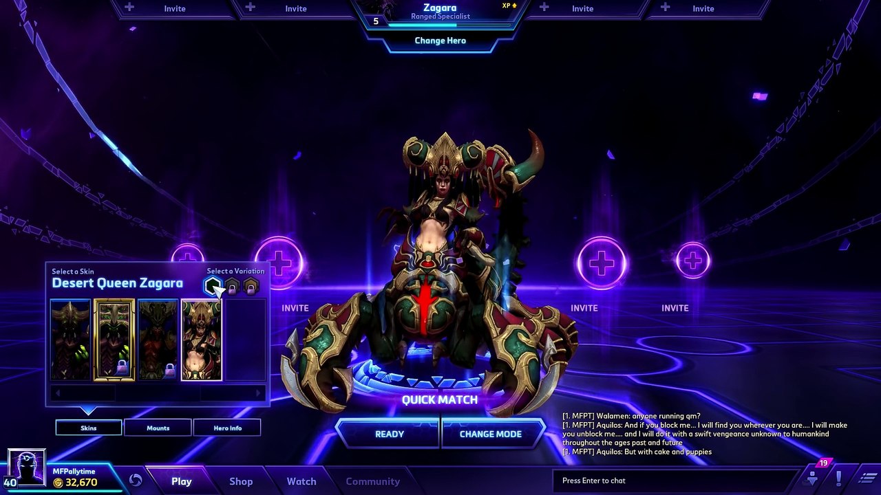 ♥ Heroes of the Storm (Gameplay) - Zagara, Best Maws NA (HoTs Quick Match)