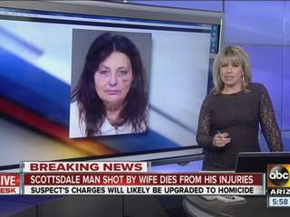 Scottsdale man shot by wife dies