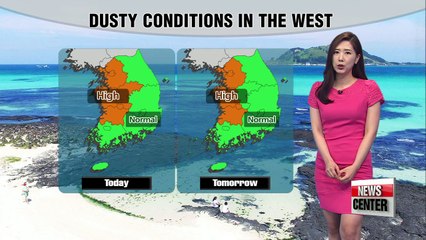 Dusty Tuesday forecast with scorching temps down south