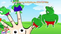 Peppa Pig Finger Family Hulk \ Nursery Rhymes Lyrics Kids Songs
