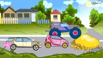 Carros Para Niños. Un Camion Monstruo, Coche de carreras. Caricaturas de carros. Tiki Taki Camiones