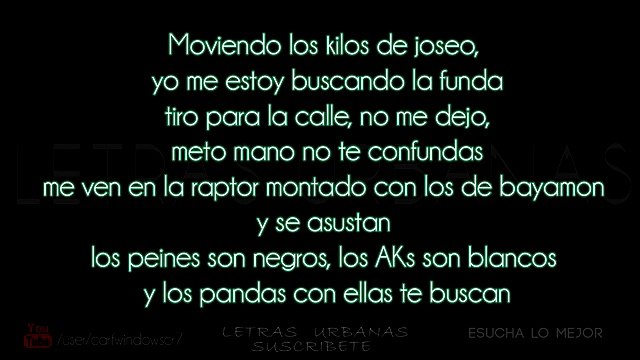 LETRA-LYRIC -Panda Remix - (feat. Farruko, Daddy Yankee & Cosculluela)