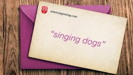 Cute Dogs Bark the  Happy Birthday  Song