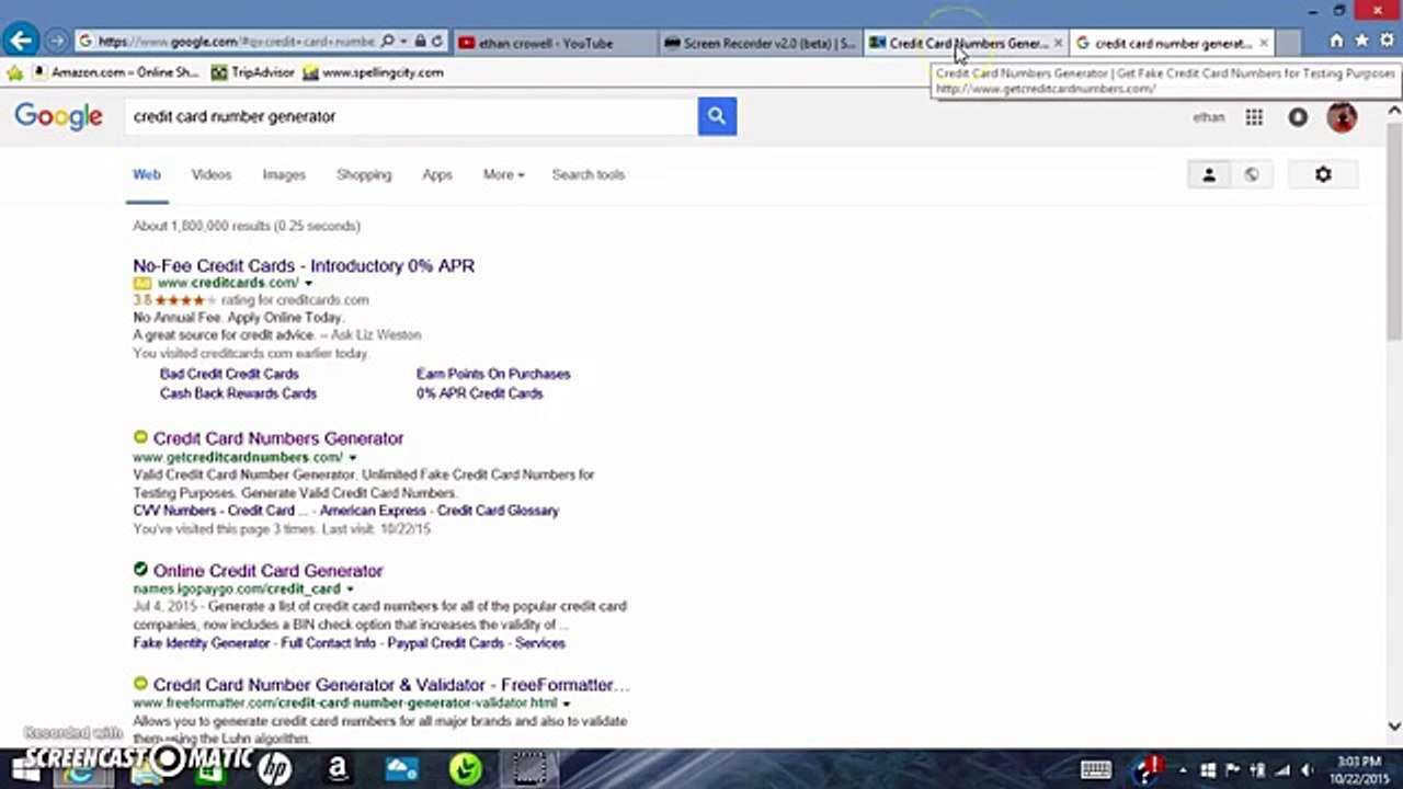 Working Credit Card Money Generator 2017 With CVV.