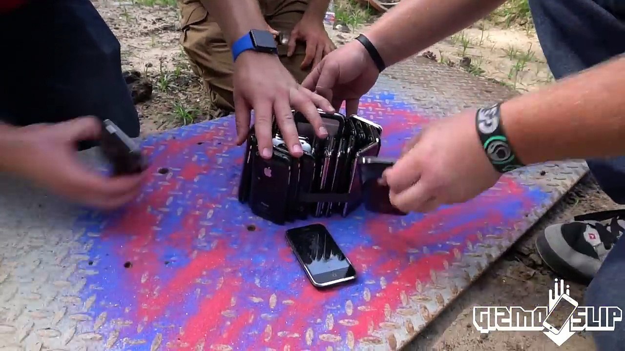 Can $30,000 Worth of iPhones Protect an iPhone 6s from Explosive Laser-Cutting Tape- - YouTube