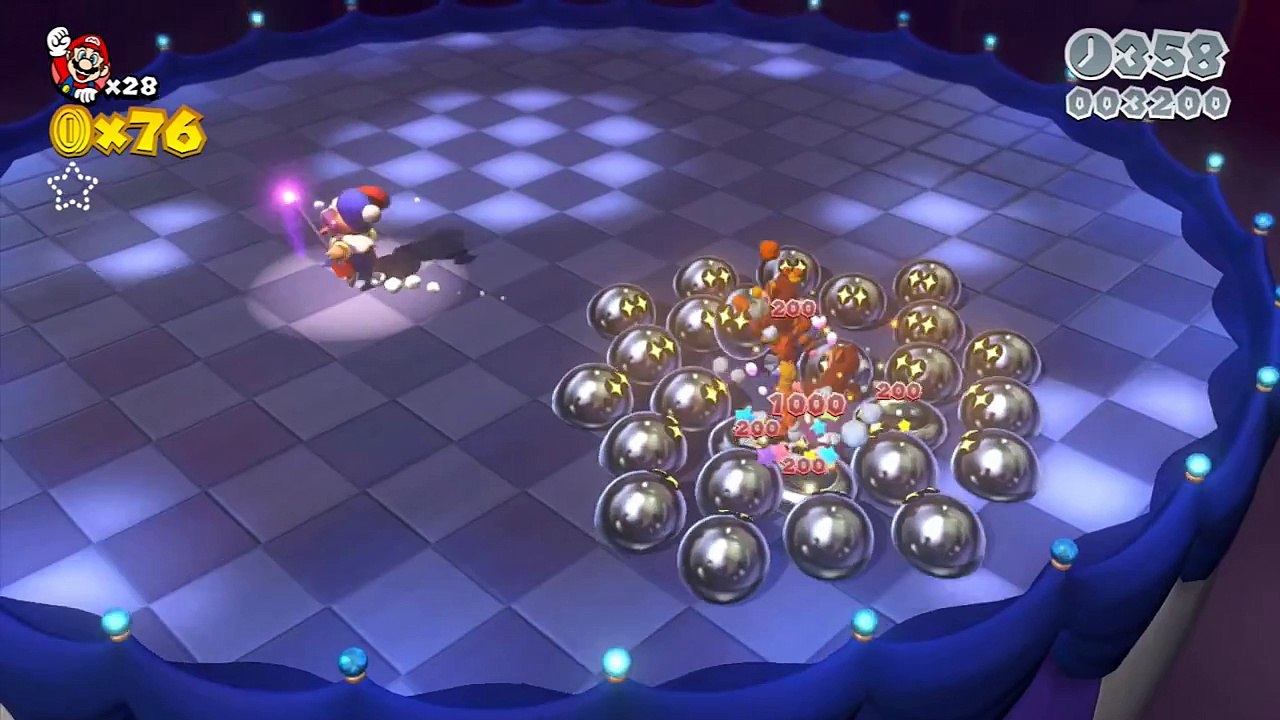 Super Mario 3D World - Motley Bossblob Boss Battle (Wii U - 1080p Gameplay)