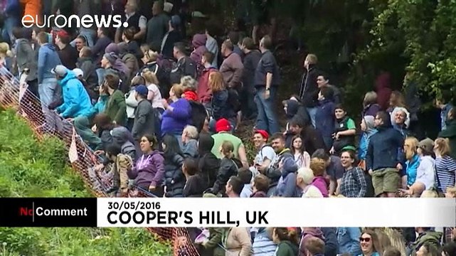 UK daredevils risk life and limb in cheese chase