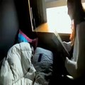 funny hot girl with her boy friend bedroom scenes