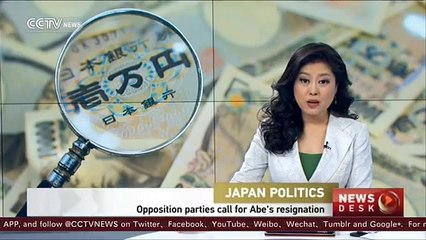 Japanese opposition parties call for Abe's resignation