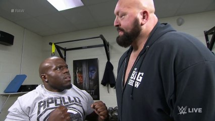 Big Show gives Apollo Crews some veteran advice_ Raw, May 30, 2016