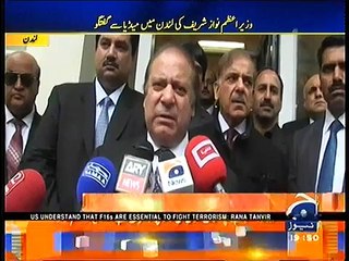 Nawaz Sharif Media Talk at London after Video Link speech 30th May 2016