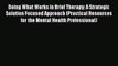 Read Doing What Works in Brief Therapy: A Strategic Solution Focused Approach (Practical Resources