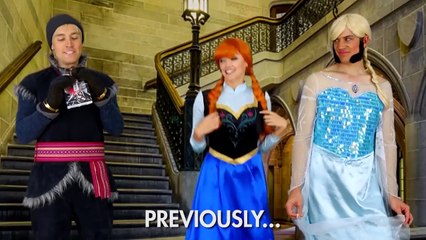 Spiderman Saves Frozen Elsa after Hans Takes Elsa's Place In Real Life.