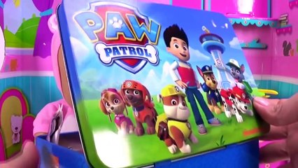 Paw Patrol Lunch Box with surprise spiders   Baby doll feeding with play doh food